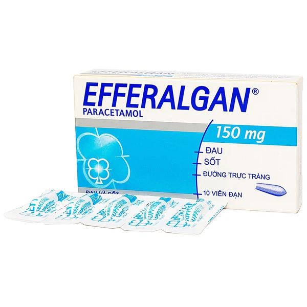 Thuốc Efferalgan 150mg Diethelm giúp giảm đau, hạ sốt cho trẻ từ 10-15kg (2 vỉ x 5 viên)