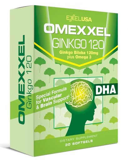 Viên uống Omexxel Ginkgo 120 Excelife hoạt huyết dưỡng não (30 viên)